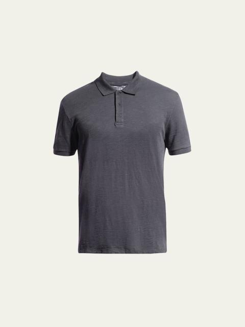 Vince Classic Slub Cotton Polo Shirt