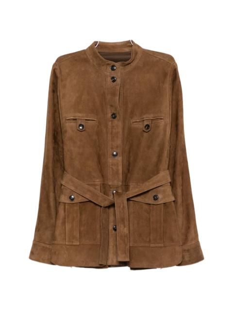 Yves Salomon Yves Salomon Belted Leather Jacket