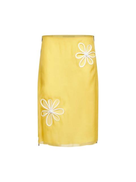 FENDI Silk midi skirt