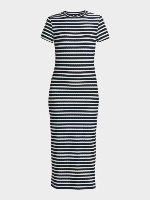 RAMY BROOK Skye Striped T-Shirt Midi-Dress