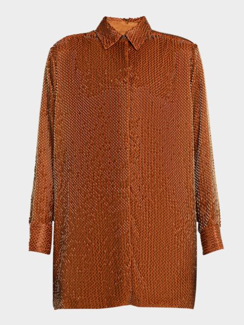 MARQUES’ALMEIDA Embellished Long-Sleeve Shirt