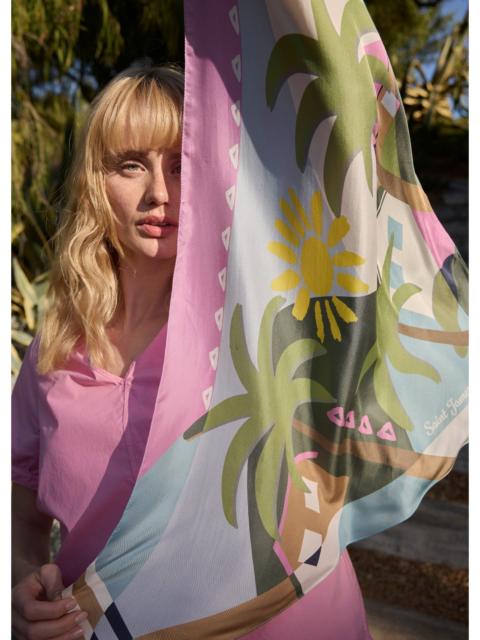 SAINT JAMES Triangle silk scarf