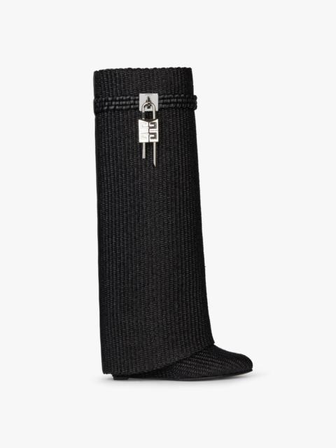 Givenchy SHARK LOCK BOOTS IN RAFFIA