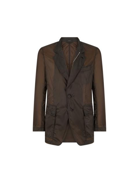 TOM FORD EXTRA LIGHT NYLON BLAZER WITH ZIP