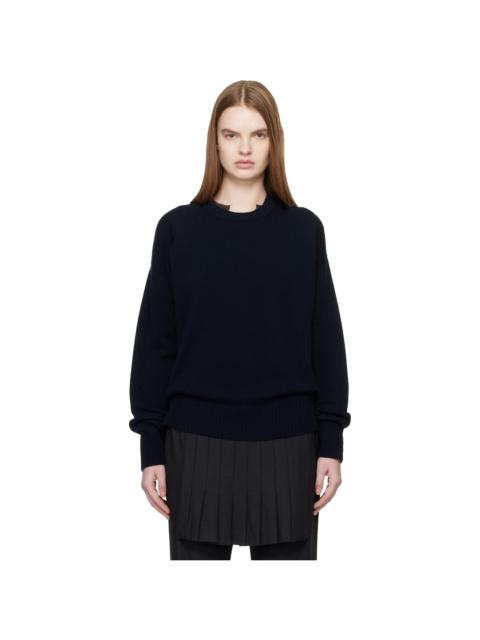 &DAUGHTER Navy Innes Slouch Sweater