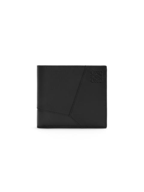 Loewe Men's Puzzle Edge Leather Bifold Wallet - Black