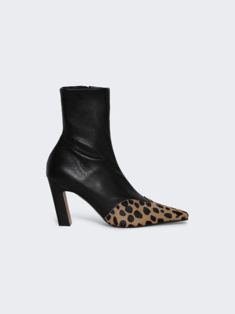 KHAITE Nevada Ankle Stretch Boot Camel And Black
