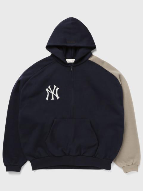 ESSENTIALS YANKEES RAGLAN HALF ZIP SPORT HOODIE