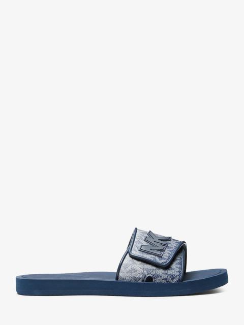MICHAEL KORS Palmer Ombré Signature Logo Slide Sandal