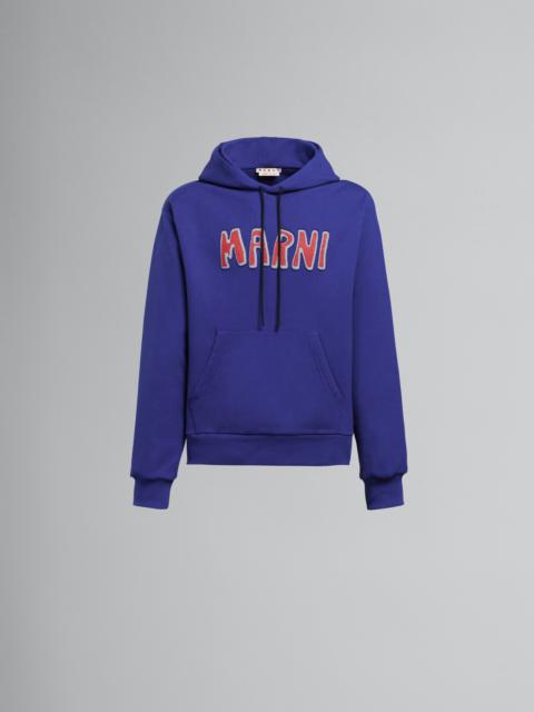 BLUE HOODIE WITH LOGO