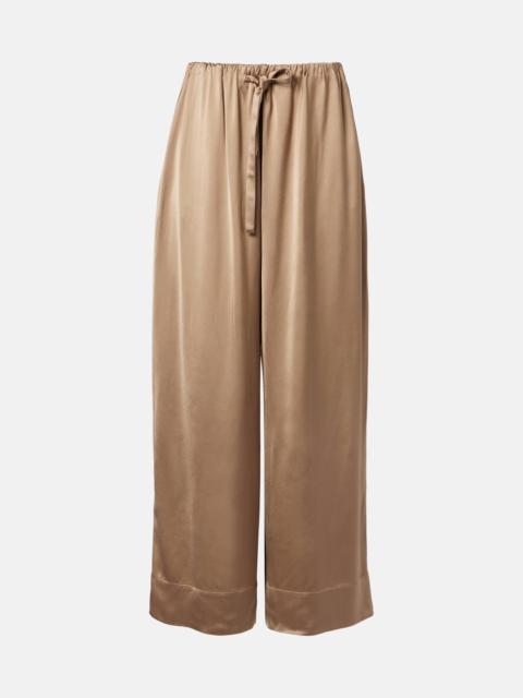 TOTEME Satin wide-leg pants