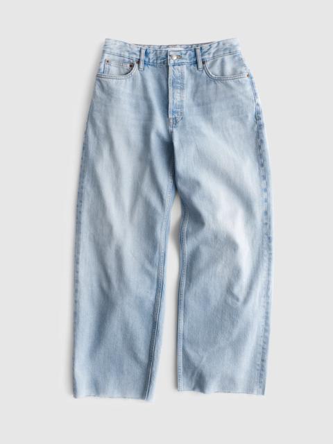 Madewell Low-Slung Baggy Crop Jeans in Foster Wash