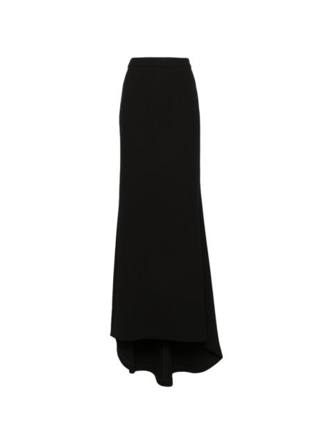 high-waist cady maxi skirt