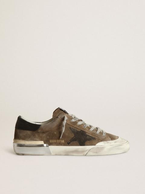 Golden Goose Men\'s Super-Star Penstar LAB sneakers in camouflage canvas  with multi-foxing | REVERSIBLE