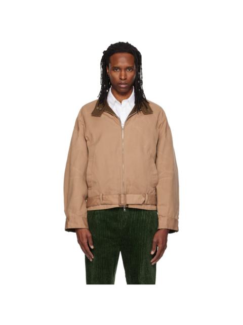 SOSHIOTSUKI Beige Paraffin Reversible Blouson Jacket