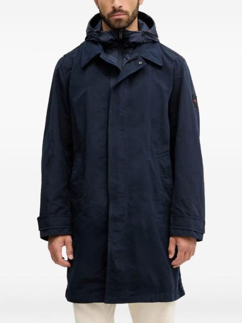 BOSS hooded layered coat