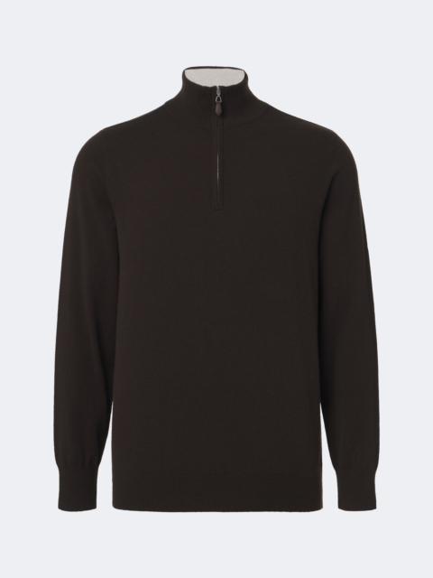 arch4 Mr Fenchurch cashmere half-zip sweater