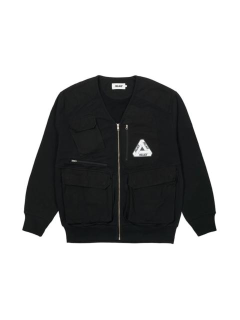 PALACE Palace Utility Zip Front Panel Sweat Black