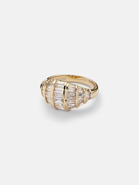 ANITA KO Zoe 18kt gold ring with diamonds