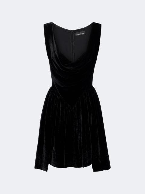 Vivienne Westwood Sunday draped velvet minidress