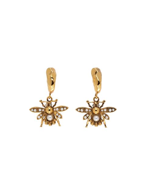 Erdem Gold Bee Earrings