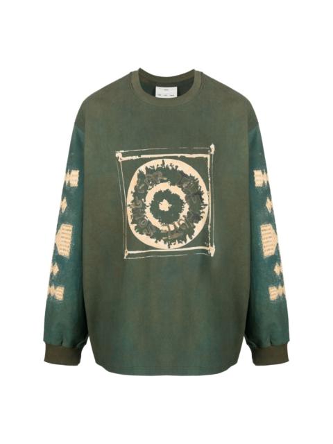 Song for the Mute logo-print long-sleeved sweatshirt