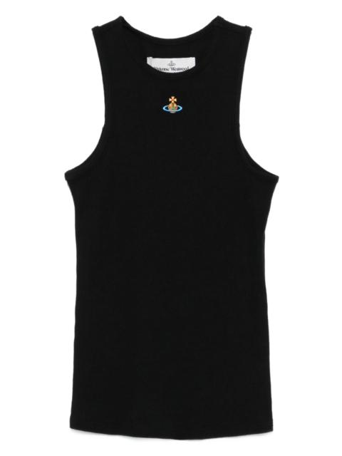 Vivienne Westwood Vivienne Westwood 90s Orb-embellished Ribbed Tank Top