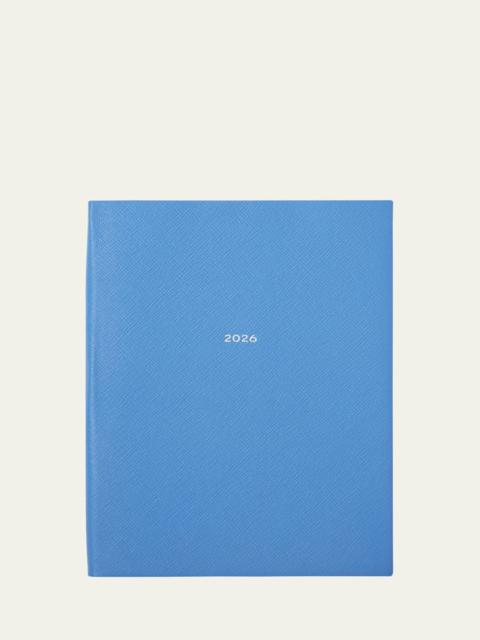 Smythson Portobello 2026 Weekly Vertical Agenda in Panama Leather
