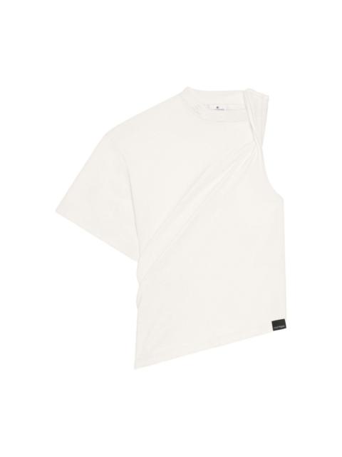 courrèges asymmetrical one-shoulder t-shirt