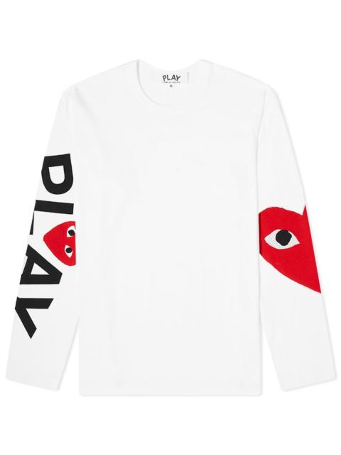 Comme des Garçons PLAY Comme des Garcons Play Long Sleeve Arm Logo & Heart Tee