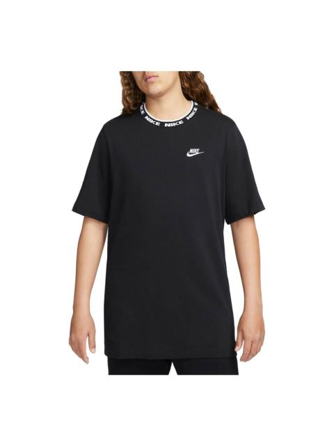 Nike Nike Sportswear Club Short-Sleeve Top 'Black' FB7310-010