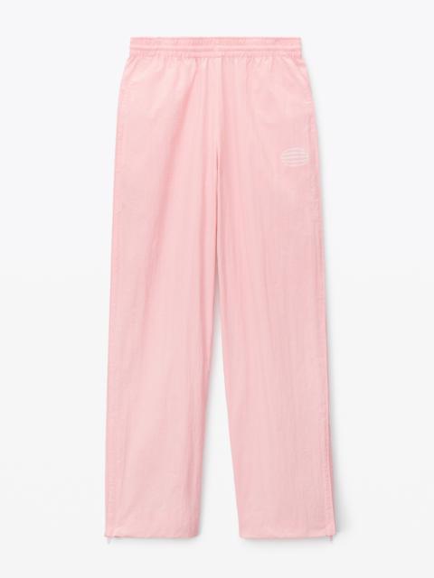 Alexander Wang CLEAR HOTFIX TRACKPANT IN CRINKLE NYLON
