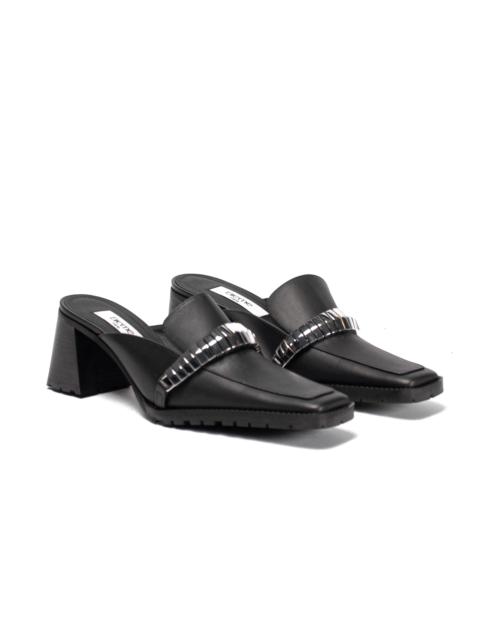 Elleme Eva Loafer Mule Leather/Metal Black