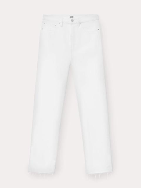 Classic cut denim off-white