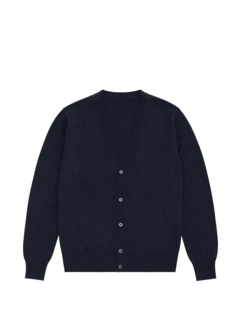 EMPORIO ARMANI logo-embroidered V-neck cardigan