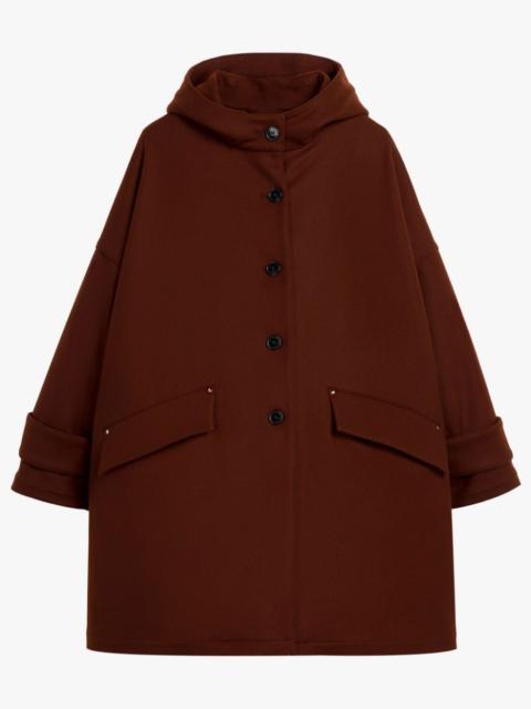 Mackintosh HUMBIE HOOD BROWN WOOL OVERCOAT