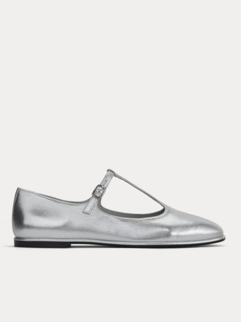 EVERLANE THE LEATHER T-STRAP FLAT