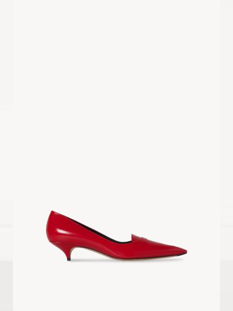 The Row Liisa Kitten Heel in Satin | REVERSIBLE