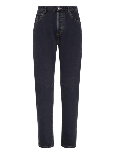Brunello Cucinelli Leisure five-pocket logo jeans
