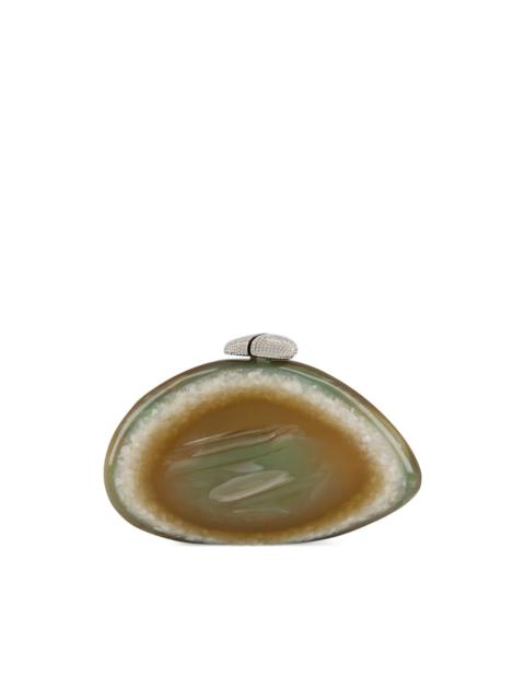 BENEDETTA BRUZZICHES Ariel geode-effect clutch bag