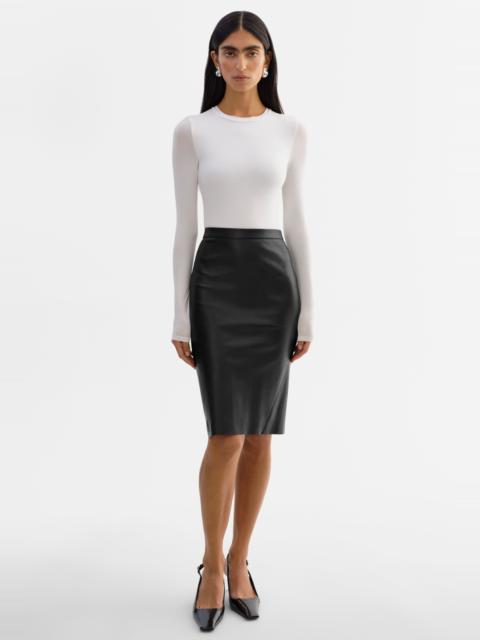 LAMARQUE AVANA | Leather Pencil Skirt