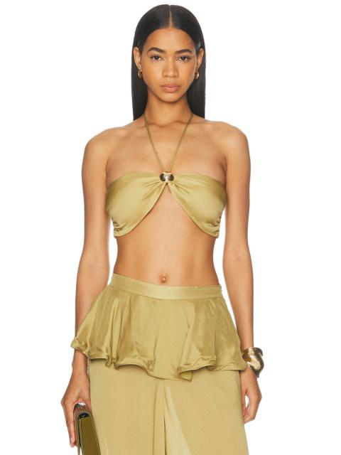 ADRIANA DEGREAS Solid Bandeau Top