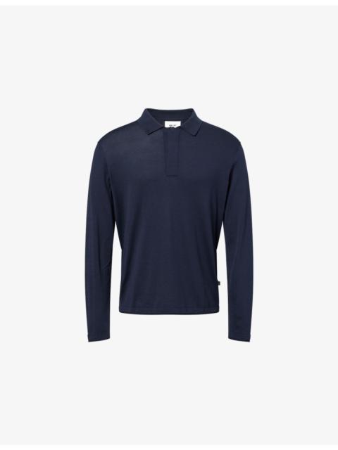 NN07 Sammy Cotton and Silk-Blend Polo Top