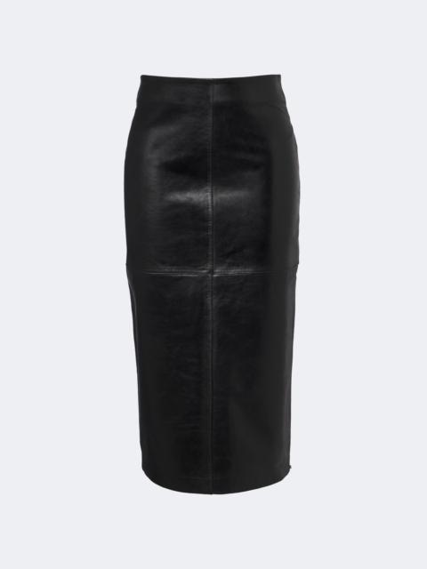 Sportmax Leather pencil skirt