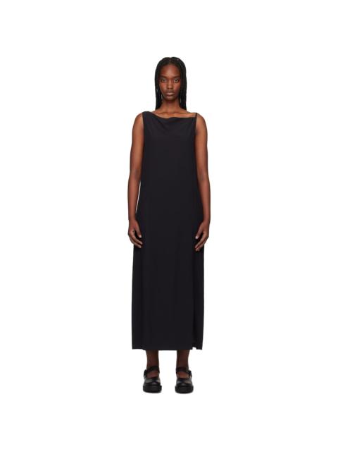 Y-3 Black Slit Maxi Dress