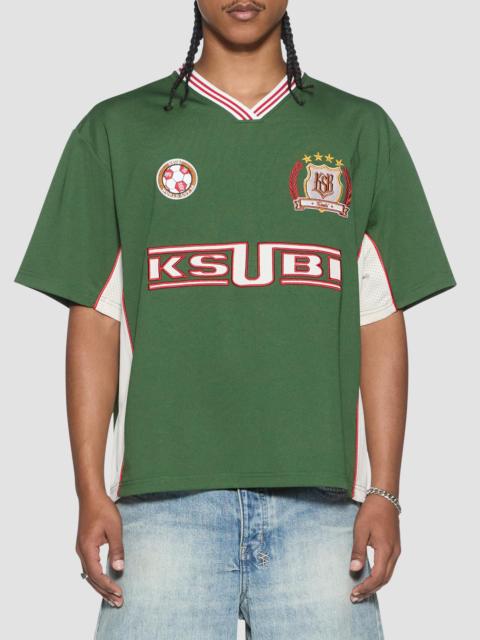 Ksubi Men's Jersey-Printed V-Neck T-Shirt - Green
