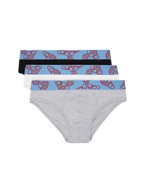 Vivienne Westwood Three-Pack Multicolor Slip Band Briefs