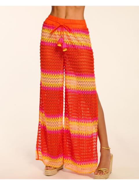 RAMY BROOK Larsa Crochet Wide Leg Coverup Pant