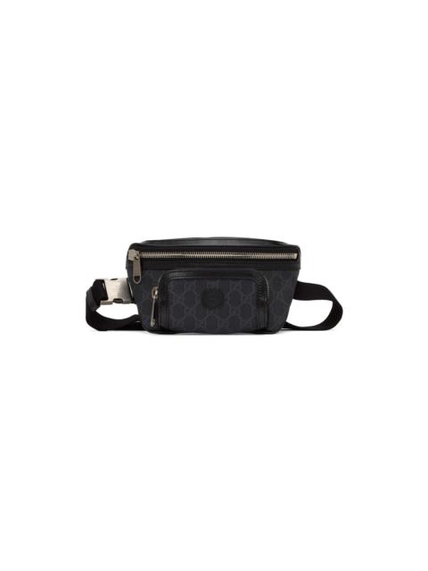 GUCCI Black GG Supreme Belt Bag