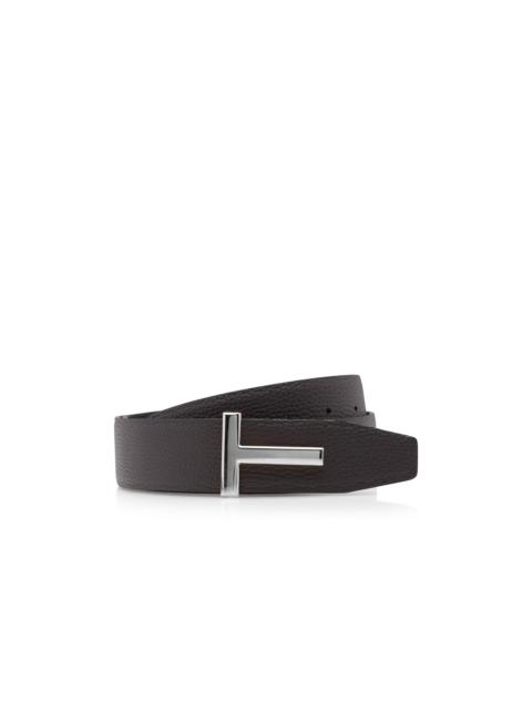 TOM FORD GRAIN LEATHER T ICON BELT